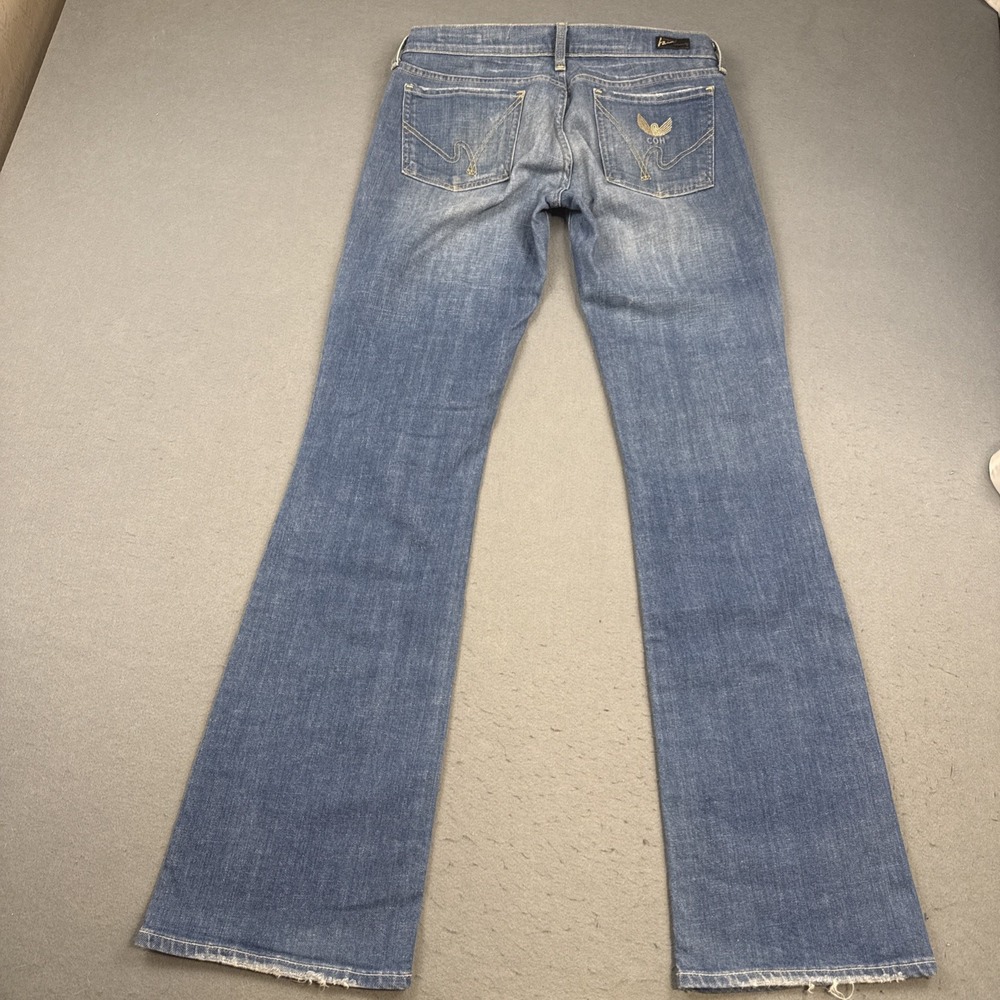 citizens of humanity women's 30 jeans bOOT lOW wAIST cOLLEGE #4  vtg y2K - Picture 2 of 12
